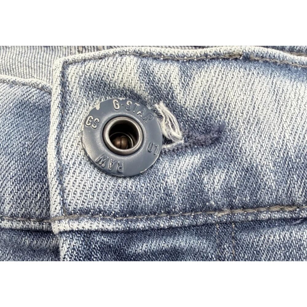 G Star Raw Men's Blue Jeans Size 34x30 (Fit 34x29) 5620 3D Zip Knee Skinny Denim - Picture 8 of 13